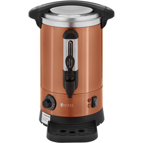 Warnik podgrzewacz do wody z podwójnymi ściankami i ociekaczem 6.1 L 1500 W pomarańczowy Warnik podgrzewacz do wody z podwójnymi ściankami i ociekaczem 6.1 L 1500 W pomarańczowy