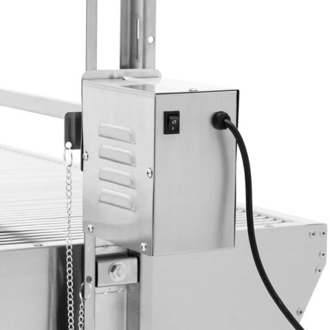 Grill węglowy z rożnem obrotowym elektrycznym do pieczenia prosiaka 13 W 40 kg 137 cm Grill węglowy z rożnem obrotowym elektrycznym do pieczenia prosiaka 13 W 40 kg 137 cm
