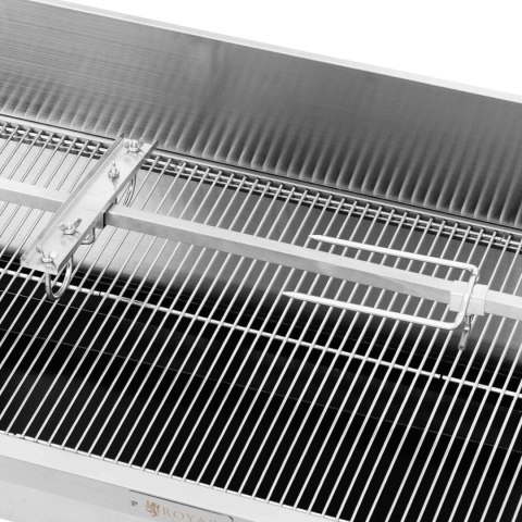 Grill węglowy z rożnem obrotowym elektrycznym do pieczenia prosiaka z osłoną 13 W 40 kg 137 cm Grill węglowy z rożnem obrotowym elektrycznym do pieczenia prosiaka z osłoną 13 W 40 kg 137 cm