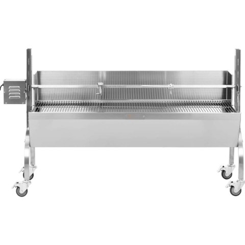 Grill węglowy z rożnem obrotowym elektrycznym do pieczenia prosiaka z osłoną 13 W 40 kg 137 cm Grill węglowy z rożnem obrotowym elektrycznym do pieczenia prosiaka z osłoną 13 W 40 kg 137 cm