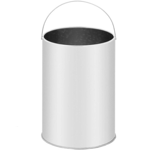 Kosz na odpady śmieci miejski zewnętrzny okrągły z popielnicą śr. 250 x 605 mm STAL srebrny Kosz na odpady śmieci miejski zewnętrzny okrągły z popielnicą śr. 250 x 605 mm STAL srebrny