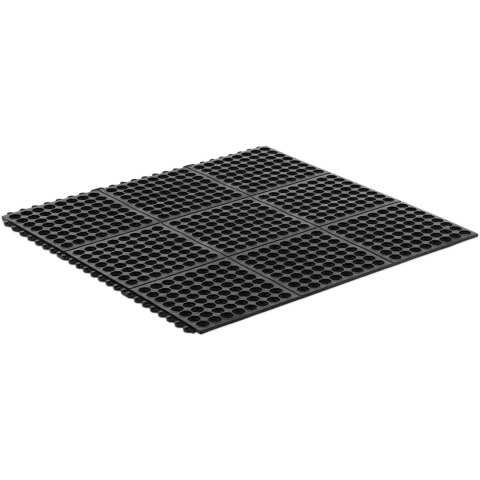 Mata wycieraczka gumowa antypoślizgowa ażurowa 100 x 100 x 1 cm Mata wycieraczka gumowa antypoślizgowa ażurowa 100 x 100 x 1 cm