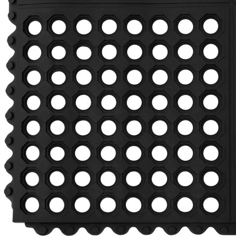Mata wycieraczka gumowa antypoślizgowa ażurowa 100 x 100 x 1 cm Mata wycieraczka gumowa antypoślizgowa ażurowa 100 x 100 x 1 cm