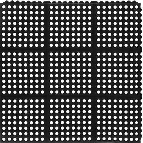 Mata wycieraczka gumowa antypoślizgowa ażurowa 100 x 100 x 1 cm Mata wycieraczka gumowa antypoślizgowa ażurowa 100 x 100 x 1 cm