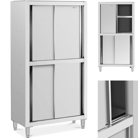 Szafa gastronomiczna magazynowa ze stali nierdzewnej drzwi suwane 120 kg 100 x 50 x 180 cm Szafa gastronomiczna magazynowa ze stali nierdzewnej drzwi suwane 120 kg 100 x 50 x 180 cm