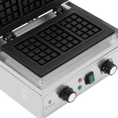 Gofrownica prostokątna na 3 gofry belgijskie TEFLON 1500 W Gofrownica prostokątna na 3 gofry belgijskie TEFLON 1500 W