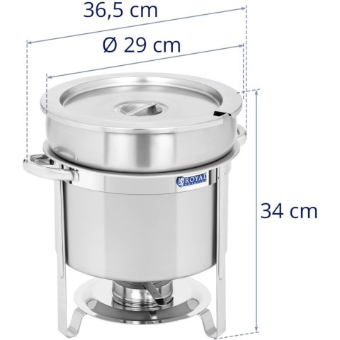 Podgrzewacz do potraw stołowy okrągły na pastę z pokrywą 10.5 l Podgrzewacz do potraw stołowy okrągły na pastę z pokrywą 10.5 l