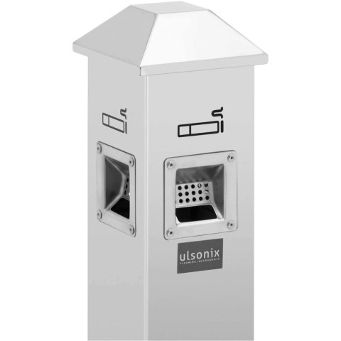 Popielnica popielniczka wolnostojąca zamykana 3.5 l - srebrna Popielnica popielniczka wolnostojąca zamykana 3.5 l - srebrna