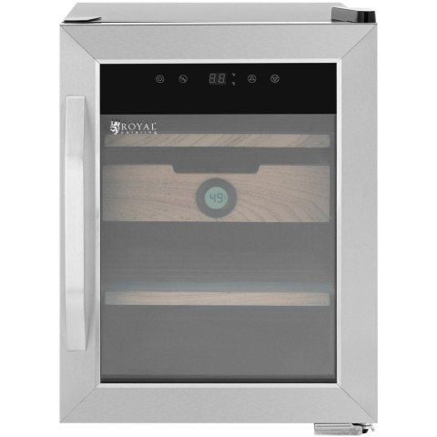 Humidor szafka na cygara z drewna cedrowego i stali z oświetleniem LED Humidor szafka na cygara z drewna cedrowego i stali z oświetleniem LED