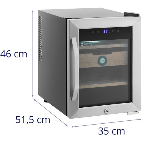 Humidor szafka na cygara z drewna cedrowego i stali z oświetleniem LED Humidor szafka na cygara z drewna cedrowego i stali z oświetleniem LED