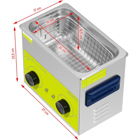 Myjka wanna ultradźwiękowa oczyszczacz 3.2 l 120 W Myjka wanna ultradźwiękowa oczyszczacz 3.2 l 120 W