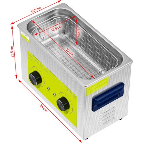 Myjka wanna ultradźwiękowa oczyszczacz 4.5 l 120 W Myjka wanna ultradźwiękowa oczyszczacz 4.5 l 120 W