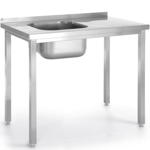 Basen zlew jednokomorowy lewy Budget Line STAL 800 x 600 x 850 cm - Hendi 816776 Basen zlew jednokomorowy lewy Budget Line STAL 800 x 600 x 850 cm - Hendi 816776