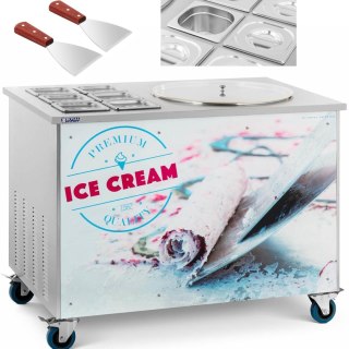 Maszyna do lodów tajskich rolowanych płyta mrożąca śr. 50 cm 6 x GN 740 W