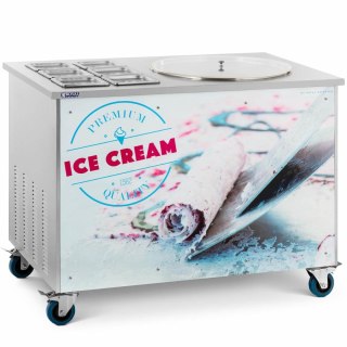 Maszyna do lodów tajskich rolowanych płyta mrożąca śr. 50 cm 6 x GN 740 W