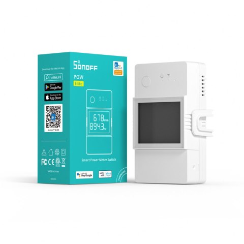 Przekaźnik WiFi z funkcją pomiaru zużycia energii 20A biały POW Elite POWR320D Przekaźnik WiFi z funkcją pomiaru zużycia energii 20A biały POW Elite POWR320D