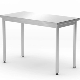 Stół blat roboczy do kuchni centralny stalowy Budget Line 800 x 600 x 850 mm - Hendi 817063