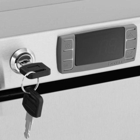 Szafa mroźnicza zamrażarka 3 półki 170 l 215 W - srebrna Szafa mroźnicza zamrażarka 3 półki 170 l 215 W - srebrna