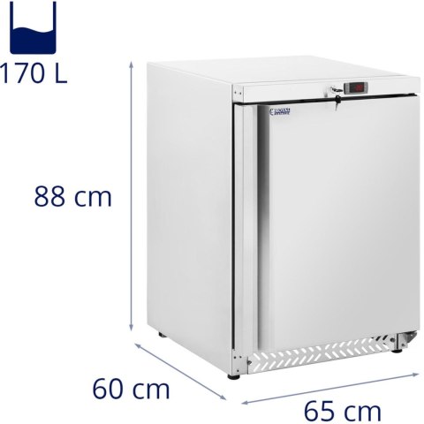Szafa mroźnicza zamrażarka 3 półki 170 l 215 W - srebrna Szafa mroźnicza zamrażarka 3 półki 170 l 215 W - srebrna