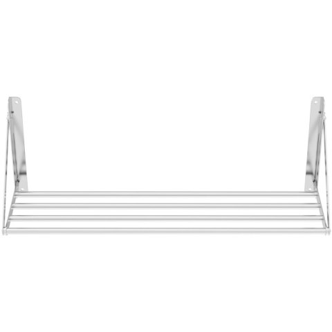 Półka ścienna składana ze stali nierdzewnej do 40 kg 100 x 30 cm