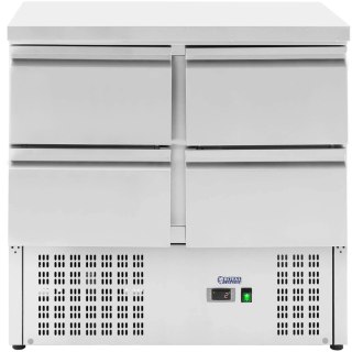 Stół chłodniczy z blatem roboczym 4 szufladami 4 x GN 1/2 220 l 235 W