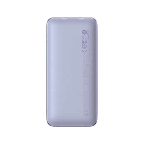 Bipow Pro powerbank 10000mAh 22.5W + kabel USB 3A 0.3m fioletowy