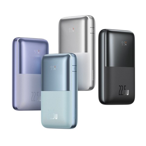 Powerbank Bipow Pro 20000mAh 22.5W z kablem USB USB-C 0.3m fioletowy