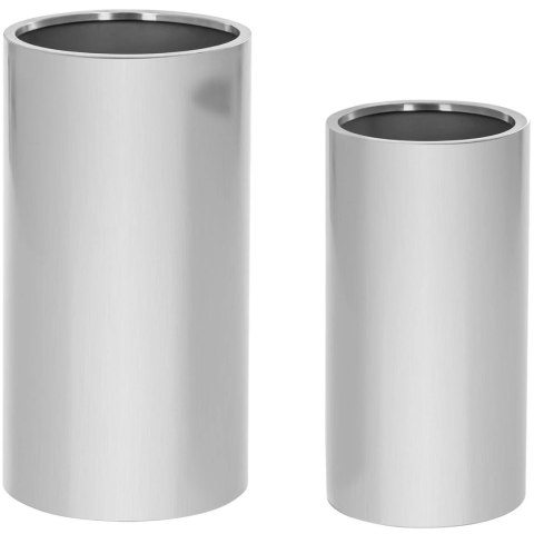 Zestaw 2 donic okrągłych śr. 26 cm śr. 31 cm - stal corten Zestaw 2 donic okrągłych śr. 26 cm śr. 31 cm - stal corten