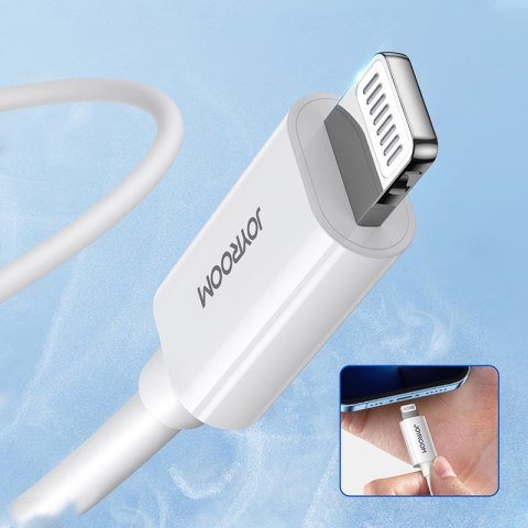 Kabel przewód do telefonów iPhone MFi USB-C - Lightning 27W PD 2m biały Kabel przewód do telefonów iPhone MFi USB-C - Lightning 27W PD 2m biały