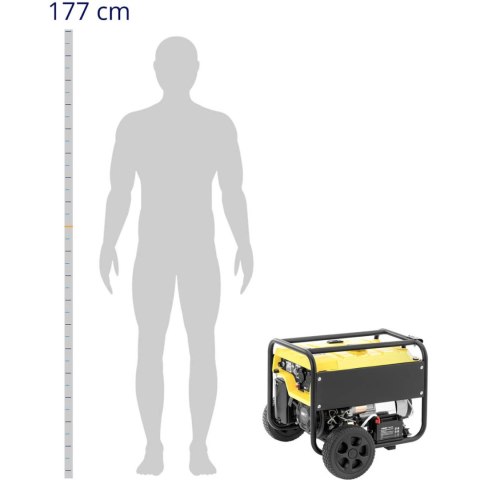 Agregat prądotwórczy mobilny z rozrusznikiem AC 230V / DC 12V 2200W Agregat prądotwórczy mobilny z rozrusznikiem AC 230V / DC 12V 2200W