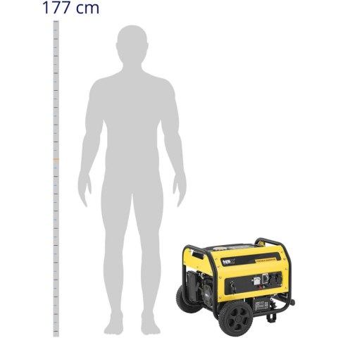 Agregat prądotwórczy mobilny z rozrusznikiem AC 230V / DC 12V 2700W Agregat prądotwórczy mobilny z rozrusznikiem AC 230V / DC 12V 2700W
