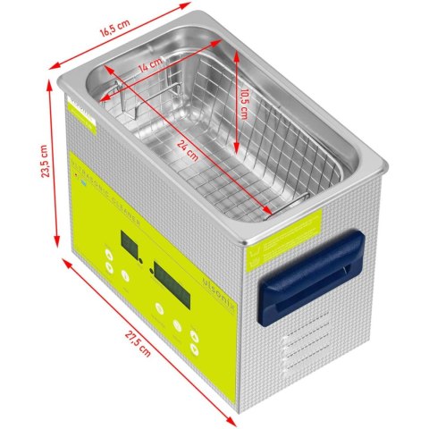 Myjka wanna ultradźwiękowa oczyszczacz LED 3.2 l 120 W Myjka wanna ultradźwiękowa oczyszczacz LED 3.2 l 120 W