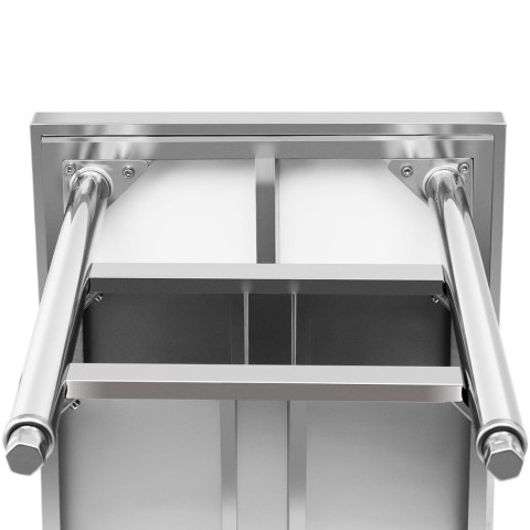 Stół blat roboczy stalowy nierdzewny z 2 półkami 120x70cm Stół blat roboczy stalowy nierdzewny z 2 półkami 120x70cm
