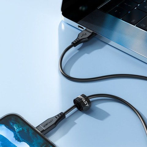 Kabel przewód do iPhone MFI USB - Lightning 2.4A 1.2m czarny Kabel przewód do iPhone MFI USB - Lightning 2.4A 1.2m czarny