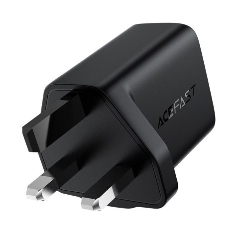 Ładowarka sieciowa angielska GaN USB-C 30W Q3 3.0 AFC FCP wtyczka UK czarny Ładowarka sieciowa angielska GaN USB-C 30W Q3 3.0 AFC FCP wtyczka UK czarny
