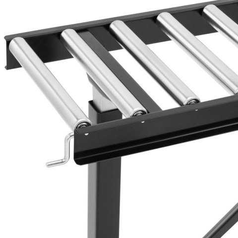 Podajnik rolkowy z regulacją wysokości do 200kg 17 rolek 320x35mm 167cm Podajnik rolkowy z regulacją wysokości do 200kg 17 rolek 320x35mm 167cm