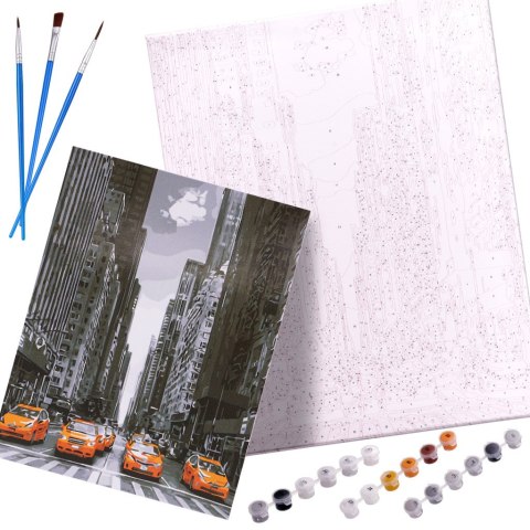 Malowanie po numerach obraz 40x50cm ulica New York Malowanie po numerach obraz 40x50cm ulica New York