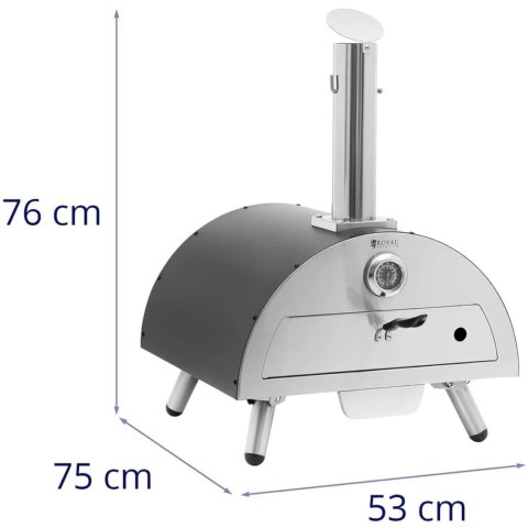 Domowy piec do pizzy opalany drewnem nastawny śr. 33cm 190C Domowy piec do pizzy opalany drewnem nastawny śr. 33cm 190C