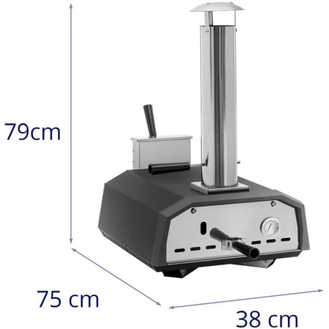 Domowy piec do pizzy opalany drewnem nastawny śr. 33cm 220C Domowy piec do pizzy opalany drewnem nastawny śr. 33cm 220C