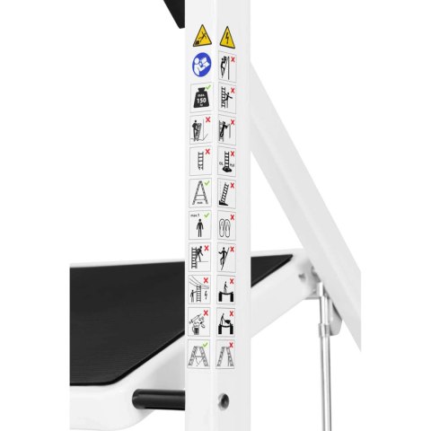 Drabina drabinka składana 3 stopnie antypoślizgowe wys. 70cm do 150kg Drabina drabinka składana 3 stopnie antypoślizgowe wys. 70cm do 150kg