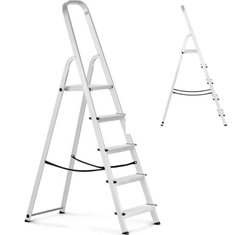 Drabina drabinka składana aluminiowa 5 stopni wys. 100cm do 150kg