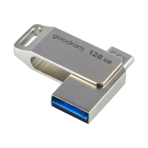Pendrive 128GB dwa złącza USB 3.2 + USB-C OTG ODA3 srebrny Pendrive 128GB dwa złącza USB 3.2 + USB-C OTG ODA3 srebrny