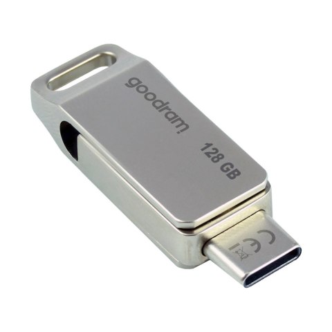 Pendrive 128GB dwa złącza USB 3.2 + USB-C OTG ODA3 srebrny Pendrive 128GB dwa złącza USB 3.2 + USB-C OTG ODA3 srebrny