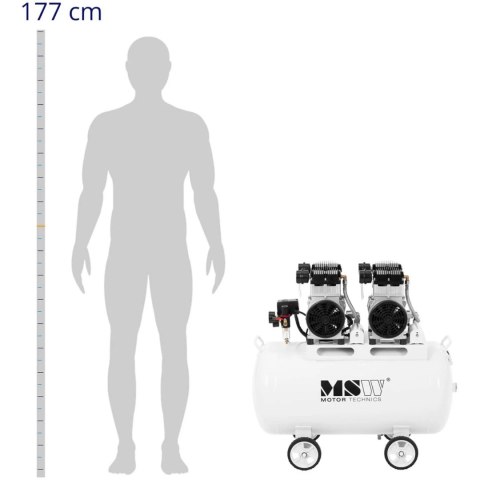 Kompresor bezolejowy sprężarka powietrza 100 litrów 5-8 bar 3000 W Kompresor bezolejowy sprężarka powietrza 100 litrów 5-8 bar 3000 W