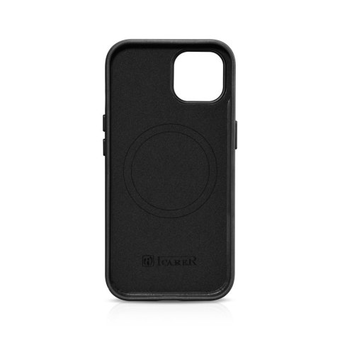 Skórzane etui pokrowiec do iPhone 15 Plus Oil Wax Premium Leather MagSafe czarne