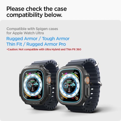Szkło hartowane GlastR EZ Fit na Apple Watch Ultra 49mm ZESTAW 2 szt. Szkło hartowane GlastR EZ Fit na Apple Watch Ultra 49mm ZESTAW 2 szt.