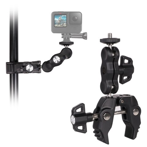 Uchwyt zaciskowy na aparat fotograficzny i kamerę sportową GoPro Uchwyt zaciskowy na aparat fotograficzny i kamerę sportową GoPro