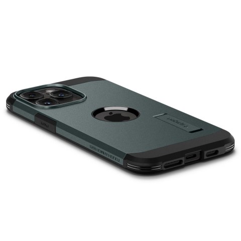 Etui Tough Armor MagSafe z podstawką na iPhone 15 Pro zielone
