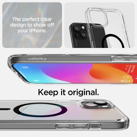 Etui Ultra Hybrid Mag z MagSafe na iPhone 15 czarne