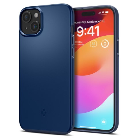 Etui ochronne do iPhone 15 Plus Thin Fit niebieskie Etui ochronne do iPhone 15 Plus Thin Fit niebieskie